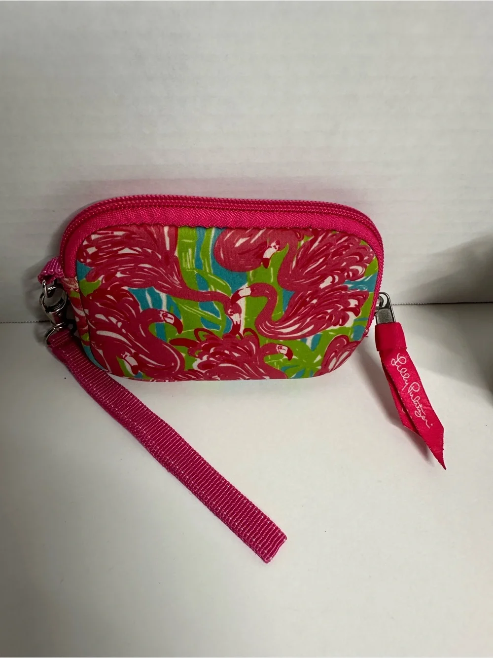 Lilly Pulitzer Floral Patent Cosmetic Pouch Set - Pink, Green & Blue